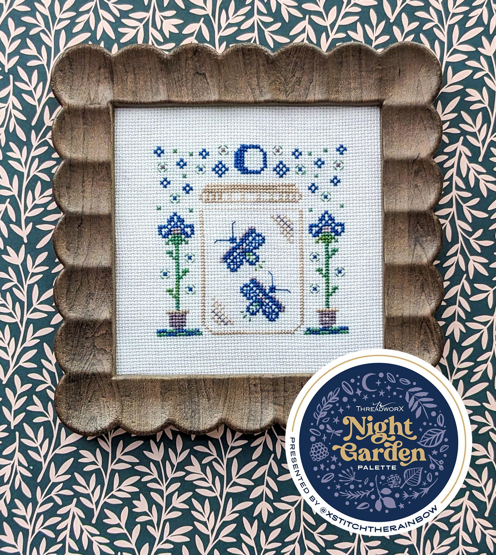Catch & Release (Night Garden Palette) - Shaded Stitchery [Nashville 2025 Release] - Cross Stitch Pattern