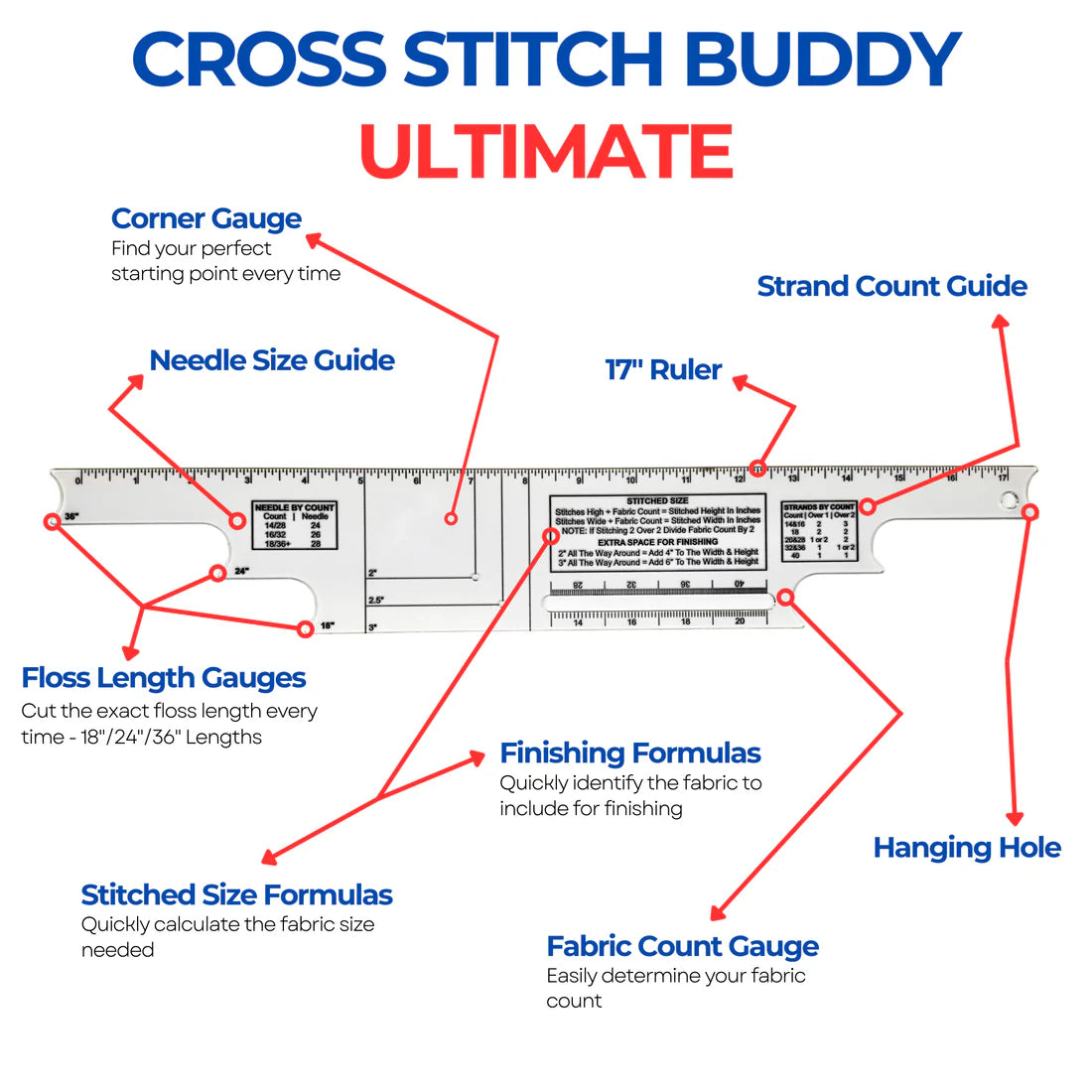 Cross Stitch Buddy - Ultimate - Cross Stitch Ruler