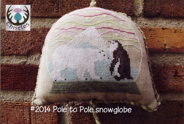 Pole to Pole Snowglobe - Thistles - Cross Stitch Pattern