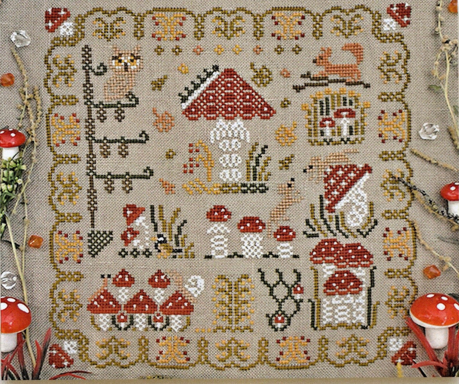 Mushroom Meadow - Stitchy Princess - Cross Stitch Pattern