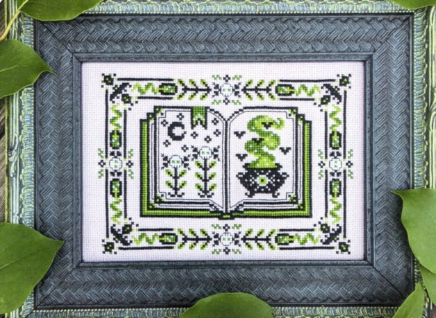 Book of Deadly Potions - Haunted Frames - Cross Stitch Pattern