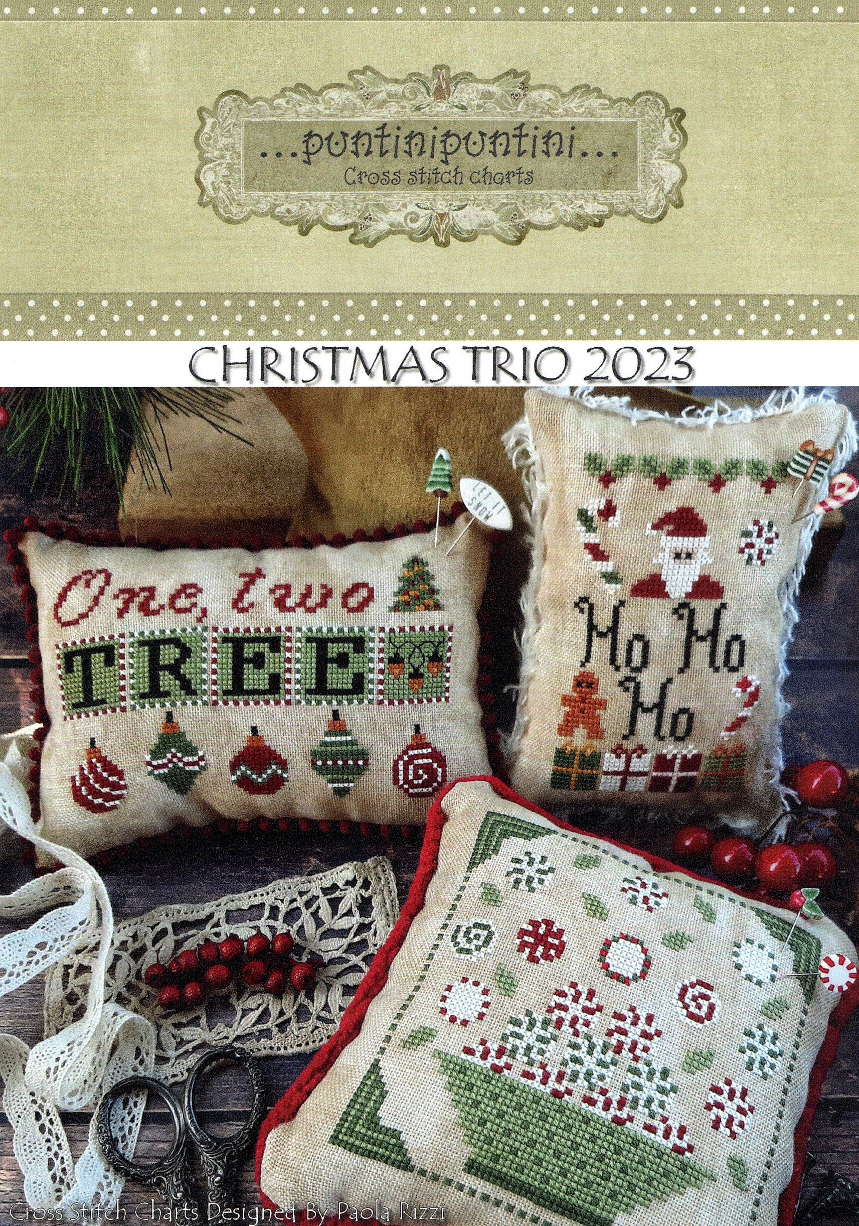 Christmas Trio 2023 - PuntiniPuntini - Cross Stitch Pattern
