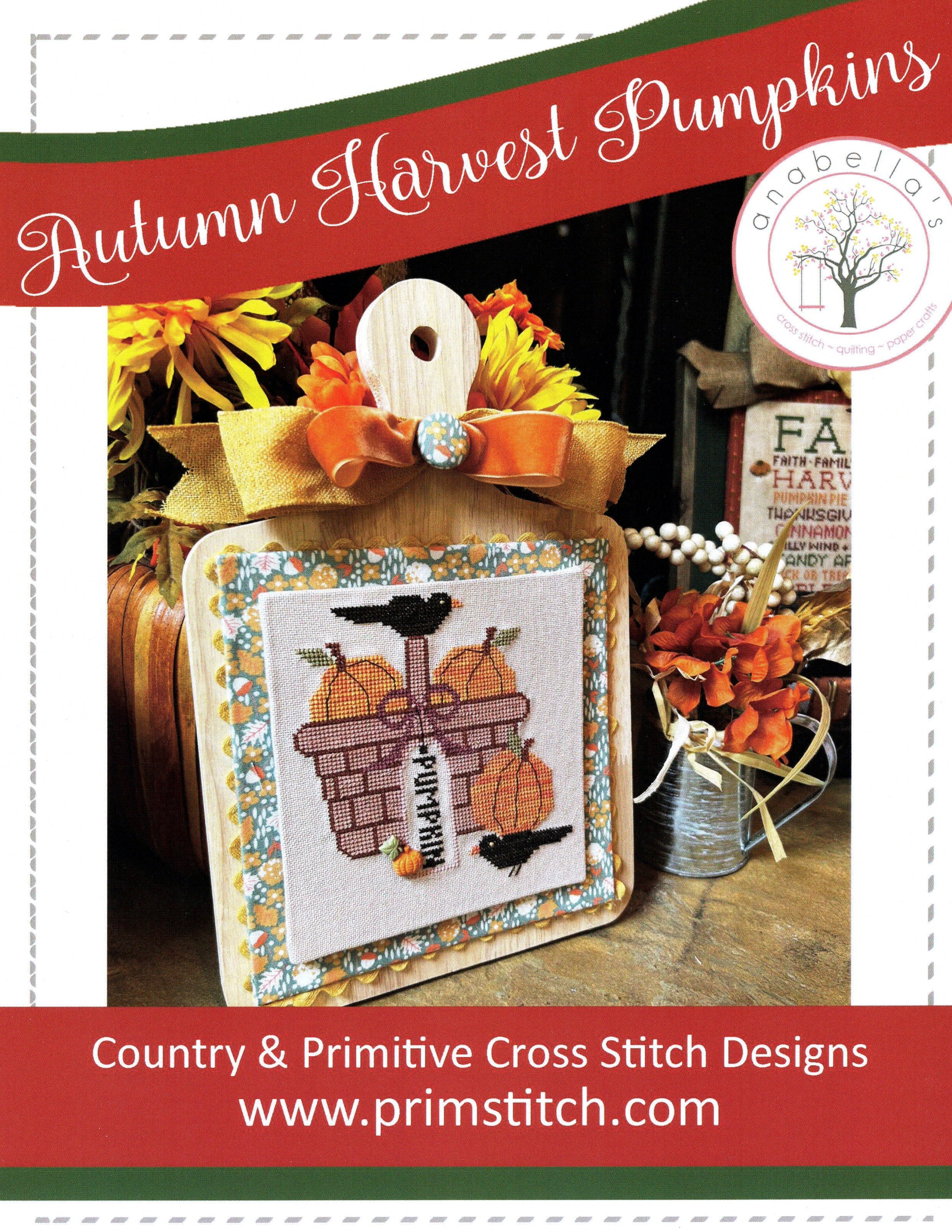 Autumn Harvest Pumpkins - Anabella's - Cross Stitch Pattern
