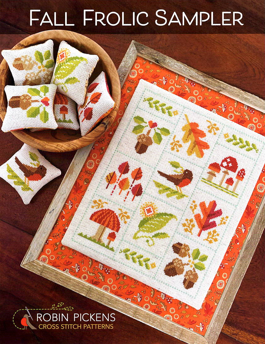 Fall Frolic Sampler - Robin Pickens Inc - Cross Stitch Pattern