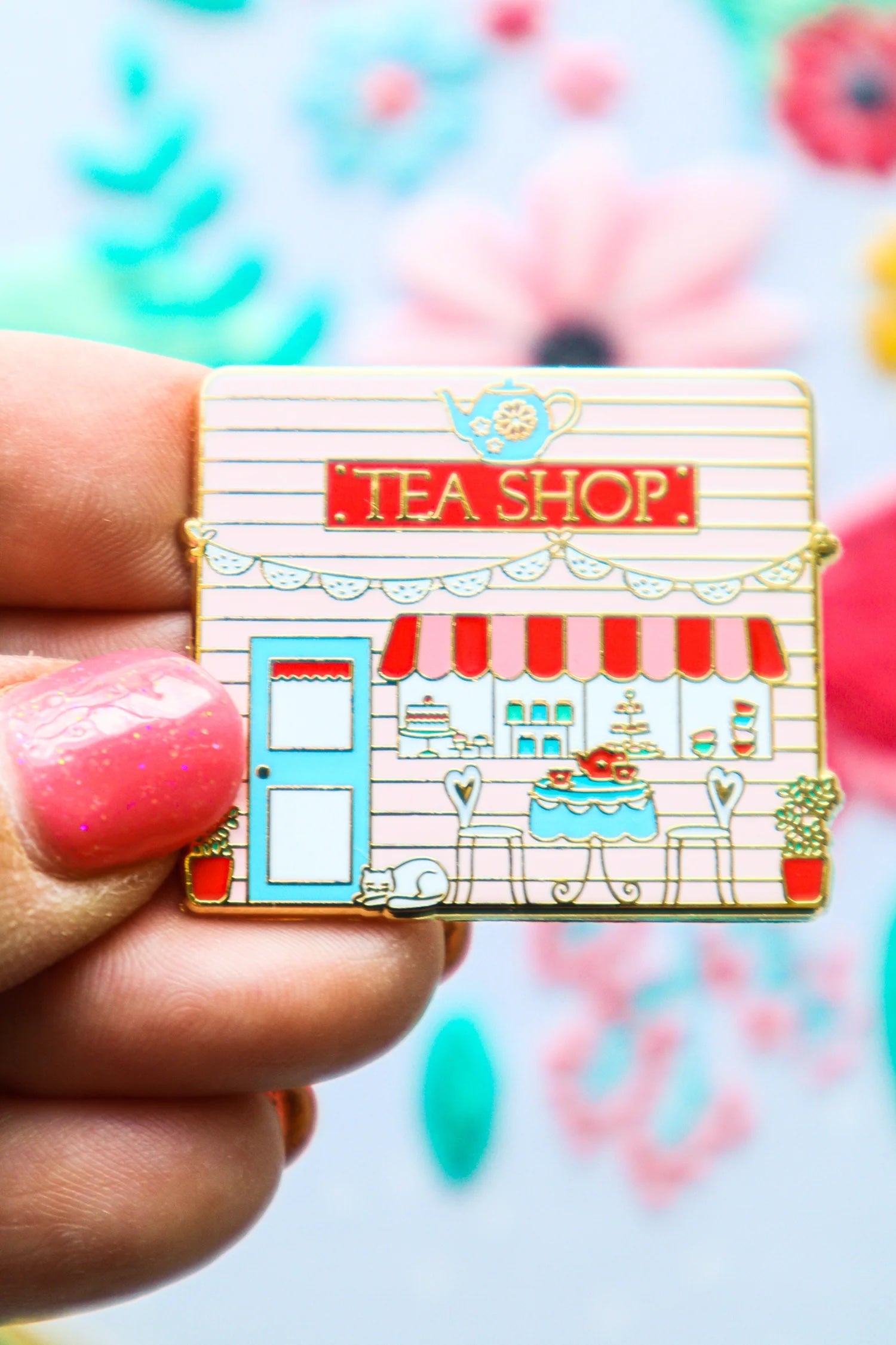 Tea Shop Needle Minder - Flamingo Toes