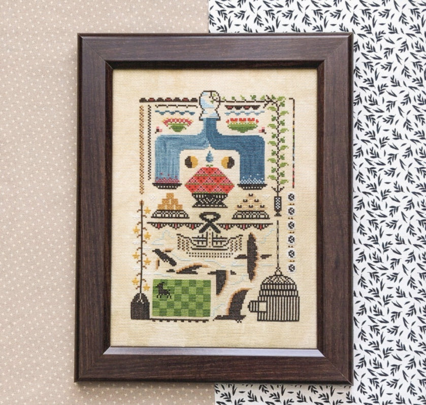 Freedom Motif Sampler - Shaded Stitchery - Cross Stitch Pattern