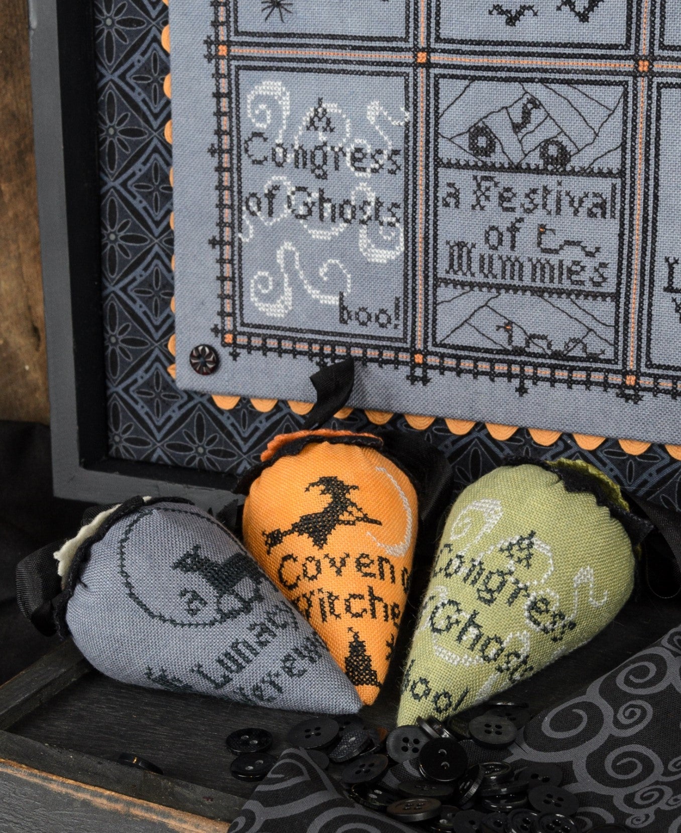 A Frightful Assembly - Erica Michaels Needleart Designs - Cross Stitch Pattern