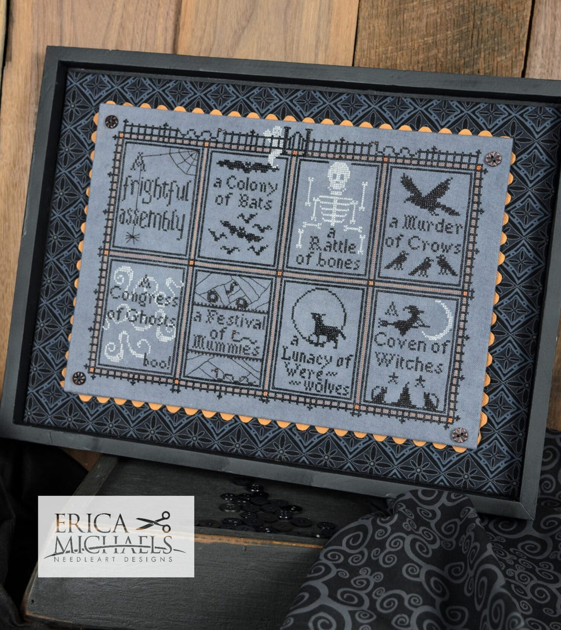 A Frightful Assembly - Erica Michaels Needleart Designs - Cross Stitch Pattern