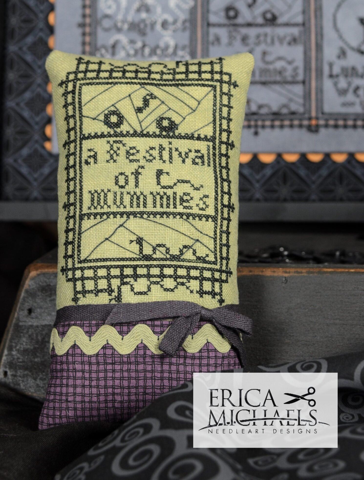 A Frightful Assembly - Erica Michaels Needleart Designs - Cross Stitch Pattern