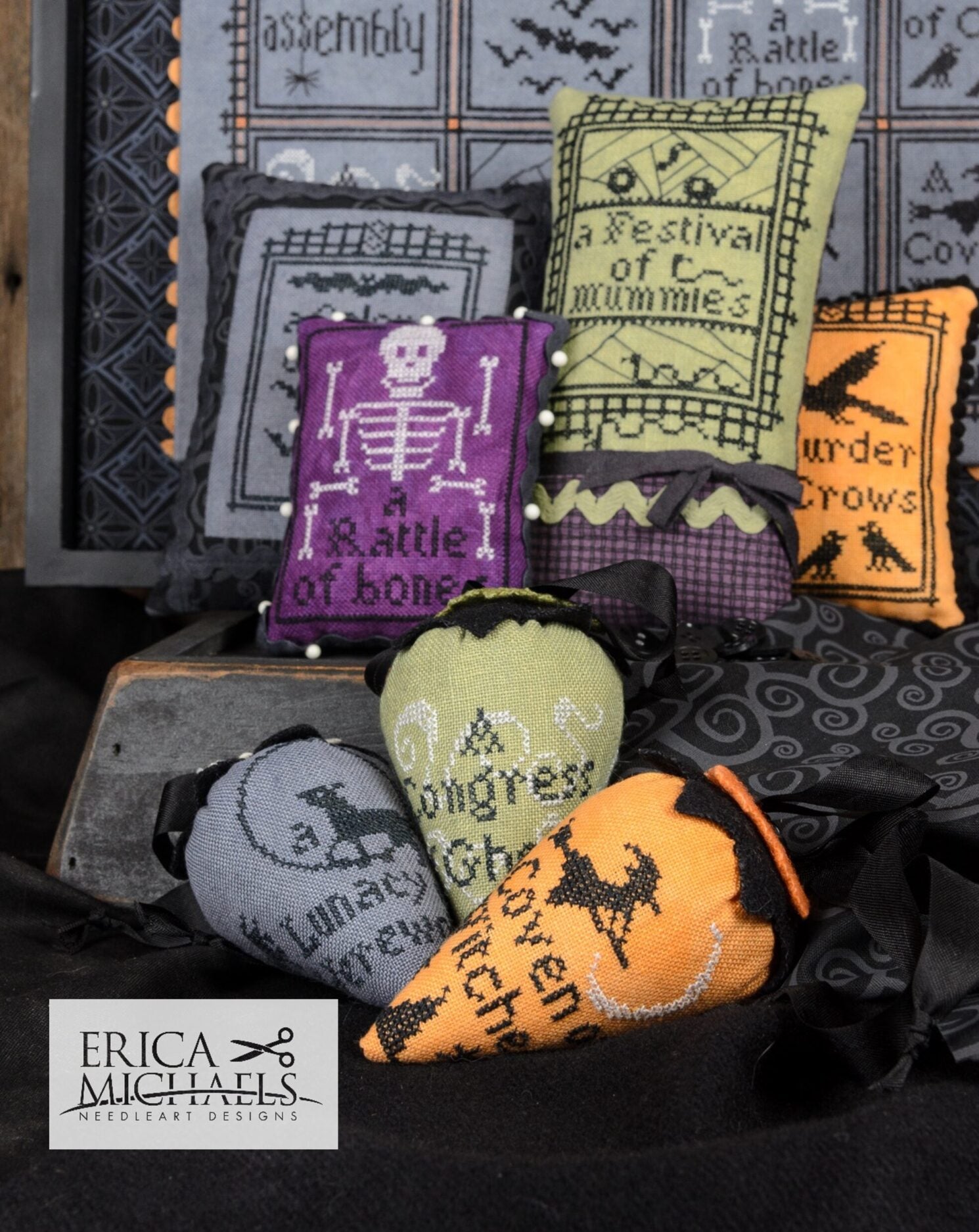 A Frightful Assembly - Erica Michaels Needleart Designs - Cross Stitch Pattern