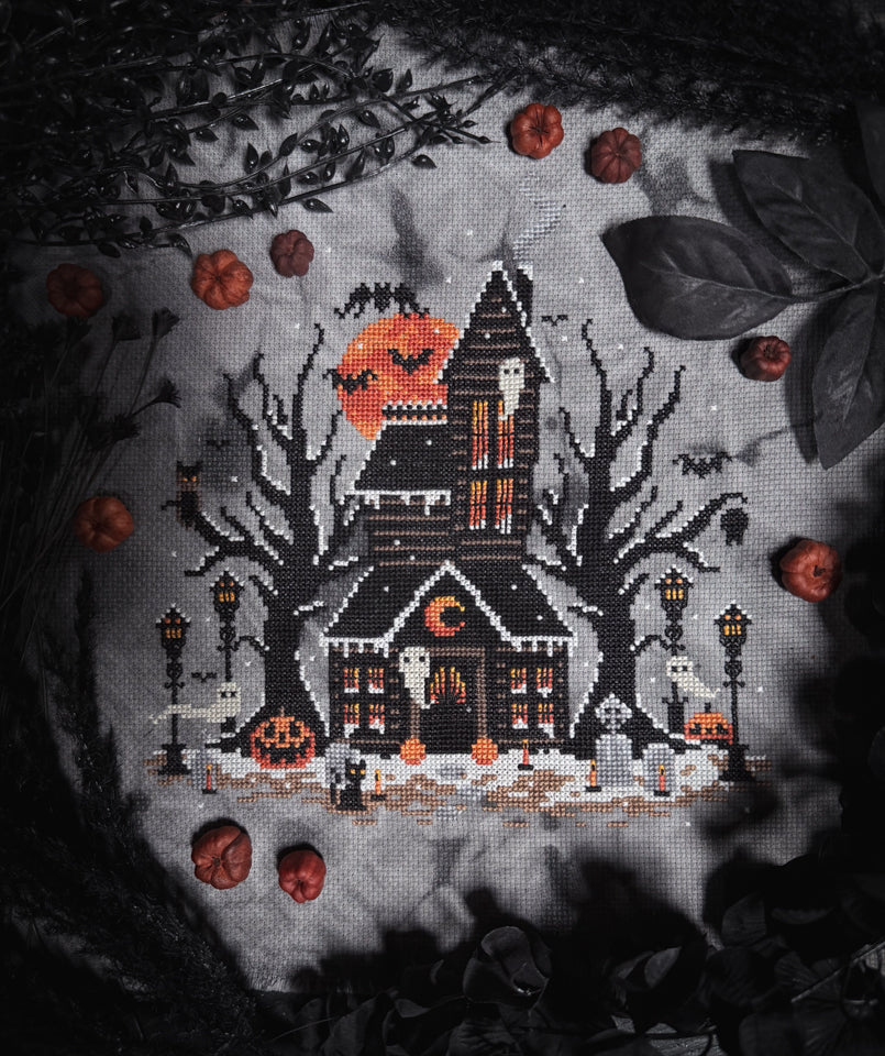 Frosted Pumpkin Cottage - The Witchy Stitcher - Cross Stitch Pattern