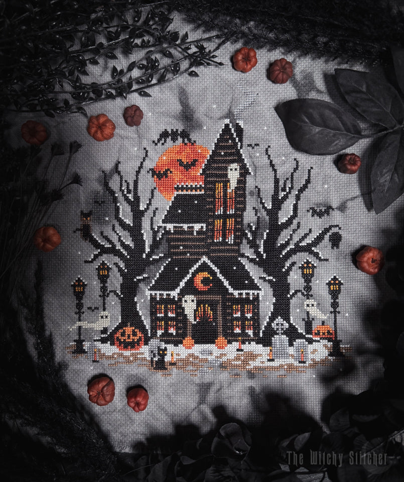 Frosted Pumpkin Cottage - The Witchy Stitcher - Cross Stitch Pattern