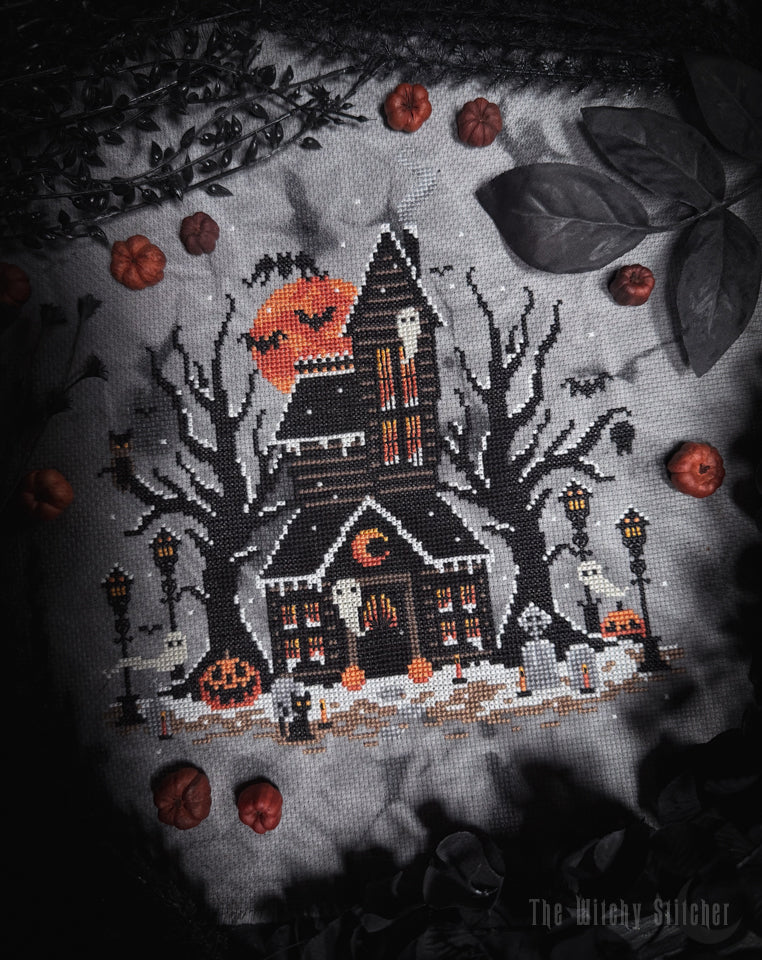 Frosted Pumpkin Cottage - The Witchy Stitcher - Cross Stitch Pattern