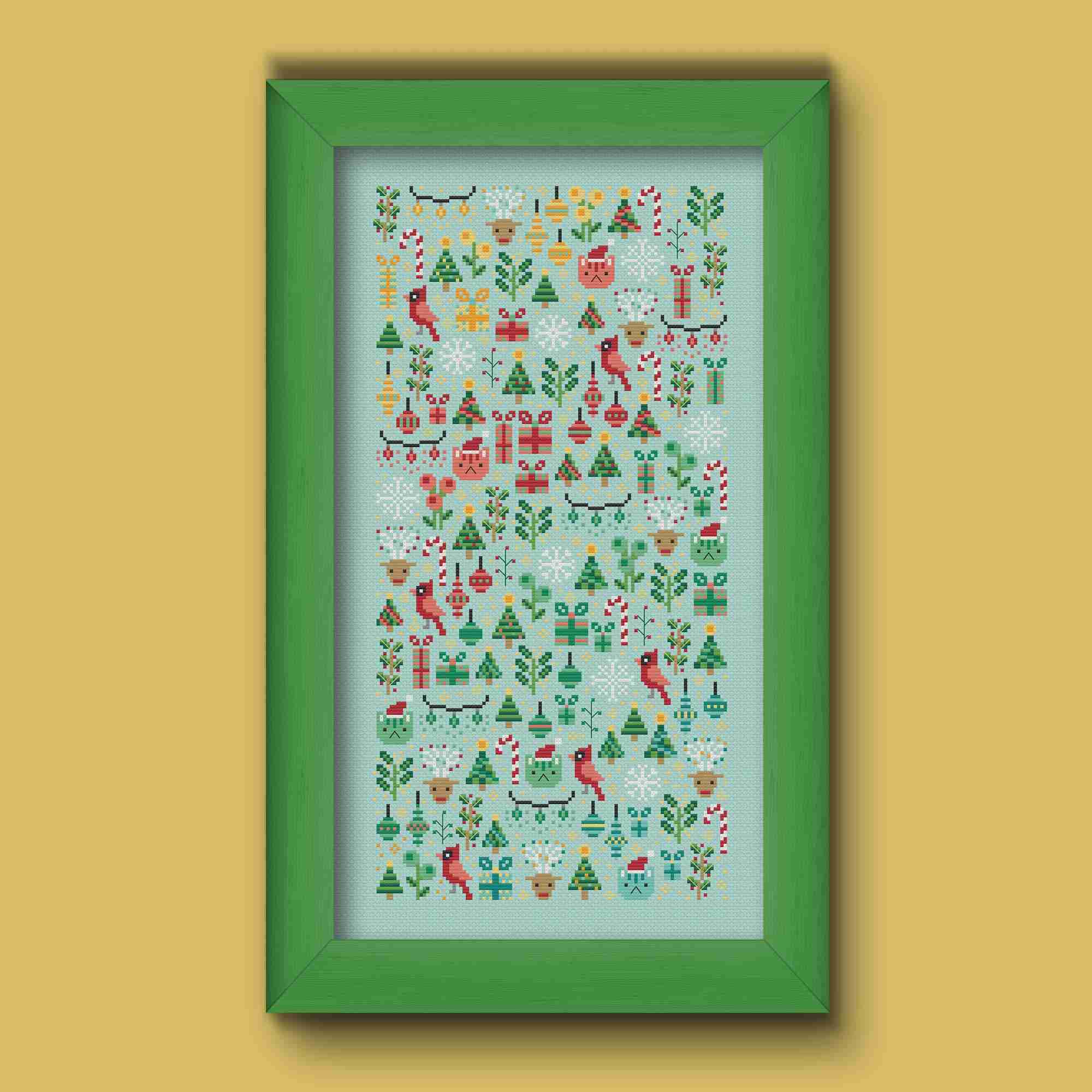Christmas Garden - Una Buena Pieza - Cross Stitch Pattern