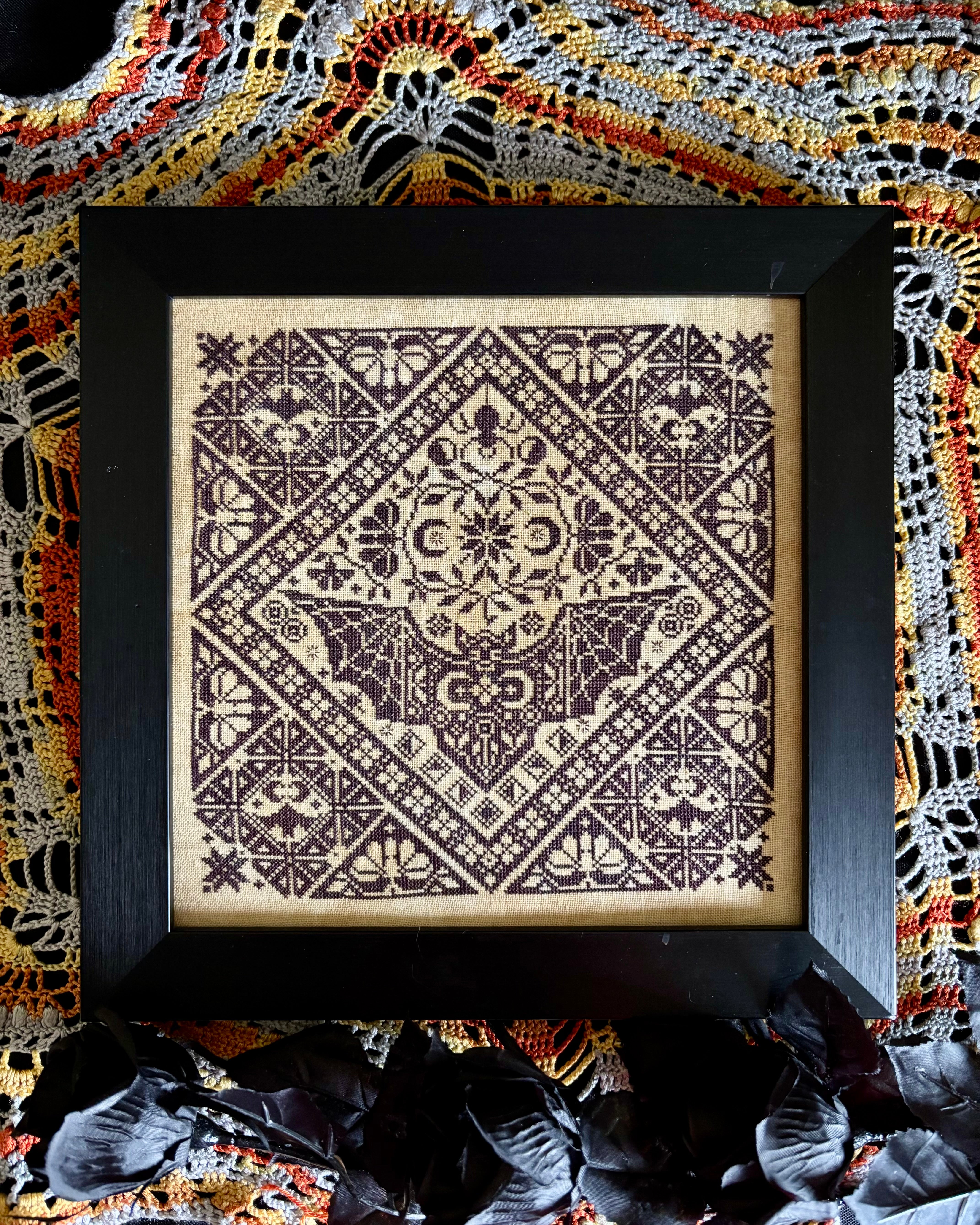 Gothic Bat - Yasmin's Made With Love - Cross Stitch Pattern [Needlework Marketplace 2025]