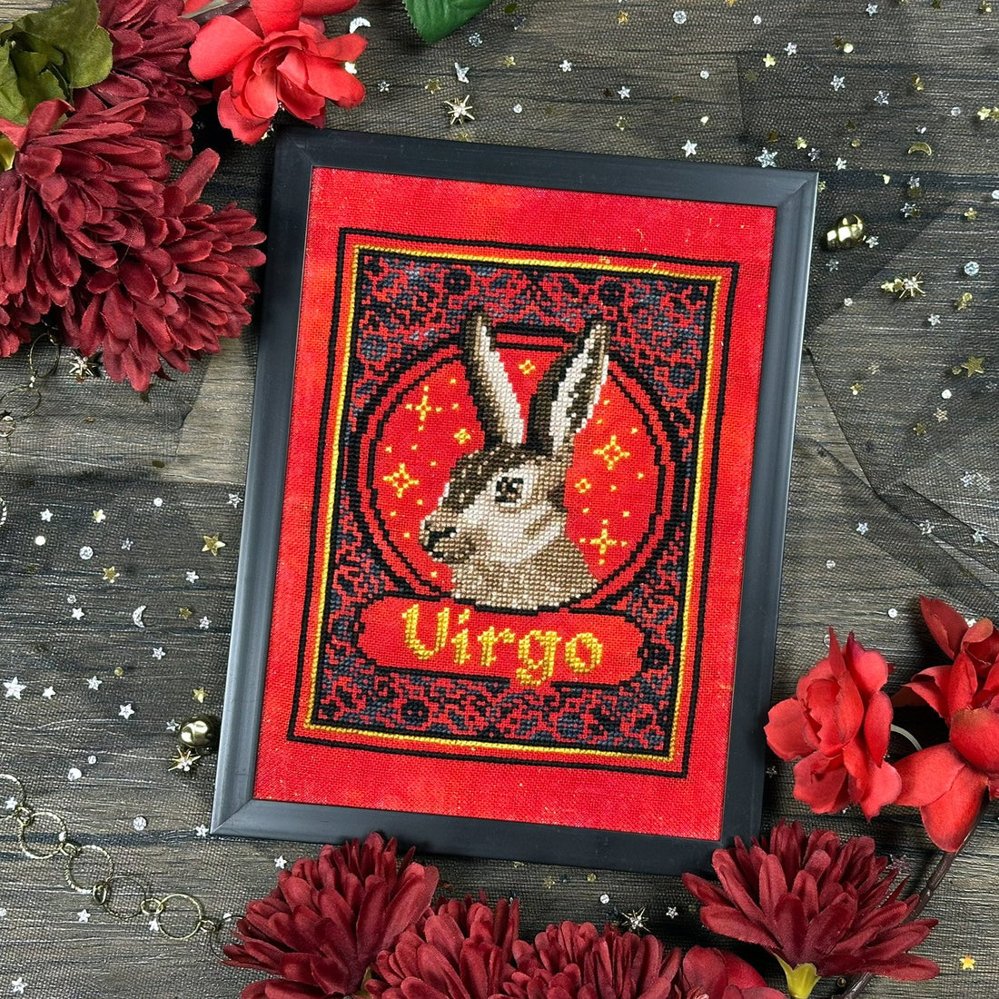 Crimson Omen 32 ct Linen - Fiberlicious Yummy Fibers [Needlework Marketplace 2025]