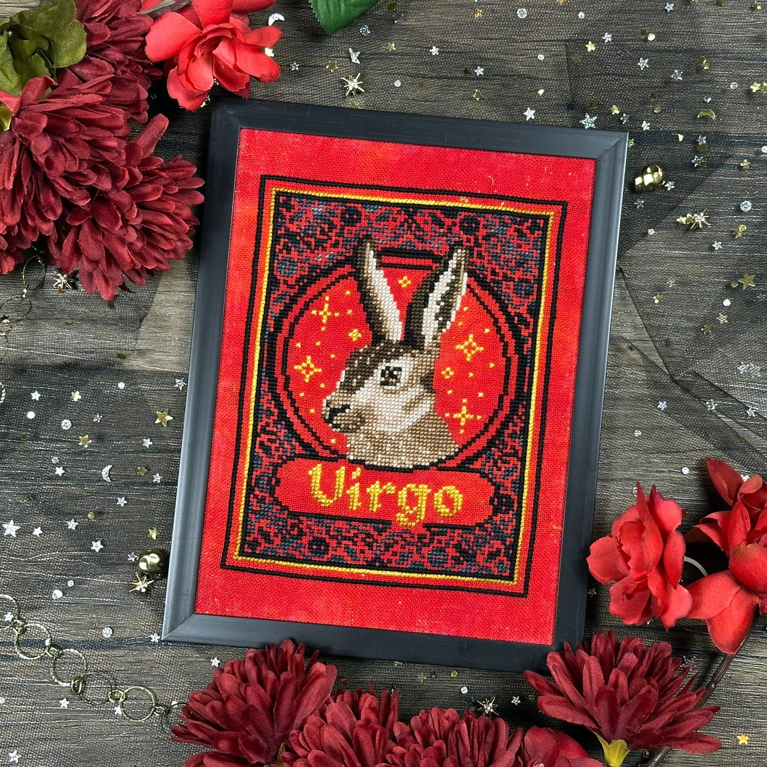 Crimson Omen 32 ct Linen - Fiberlicious Yummy Fibers [Needlework Marketplace 2025]