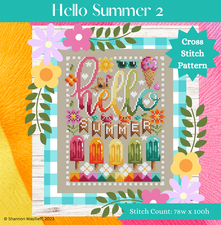 Hello Summer 2 - Shannon Christine Designs - Cross Stitch Pattern