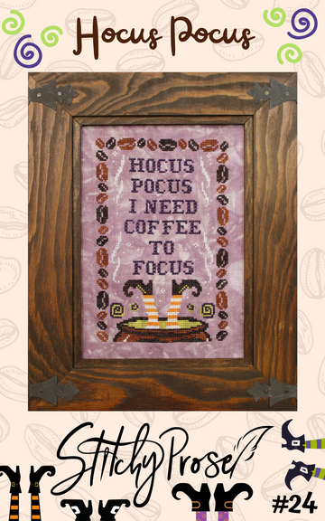 Hocus Pocus - Stitchy Prose - Cross Stitch Pattern [Needlework Marketplace 2023 Exclusive]