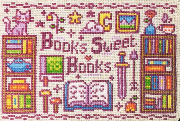 Home is Where the Books Are - Flossy Fox Shop - Cross Stitch Pattern
