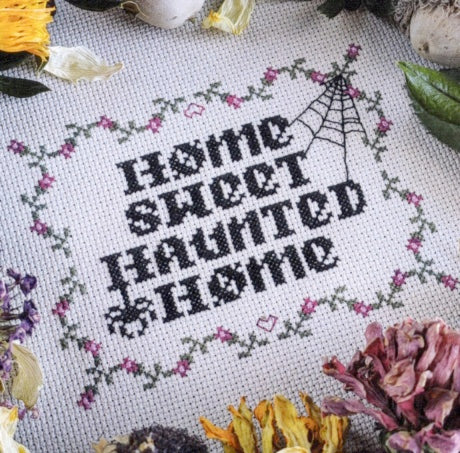 Home Sweet Haunted Home - StitchSprout Cross Stitch - Cross Stitch Pattern