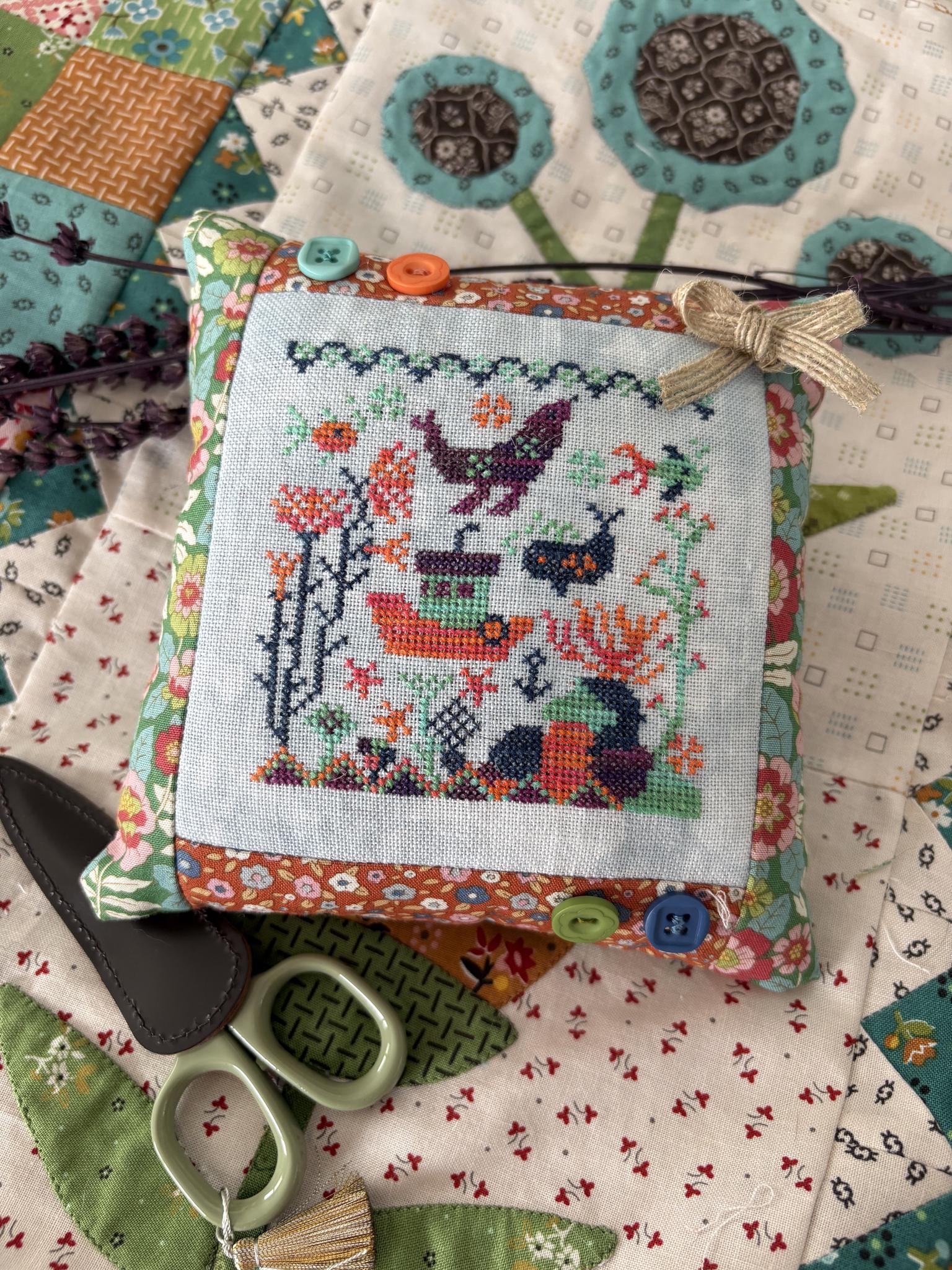 Houseboat Hangout (Beneath the Waves) - Pansy Patch Quilts & Stitching - Cross Stitch Pattern [Nashville 2026]