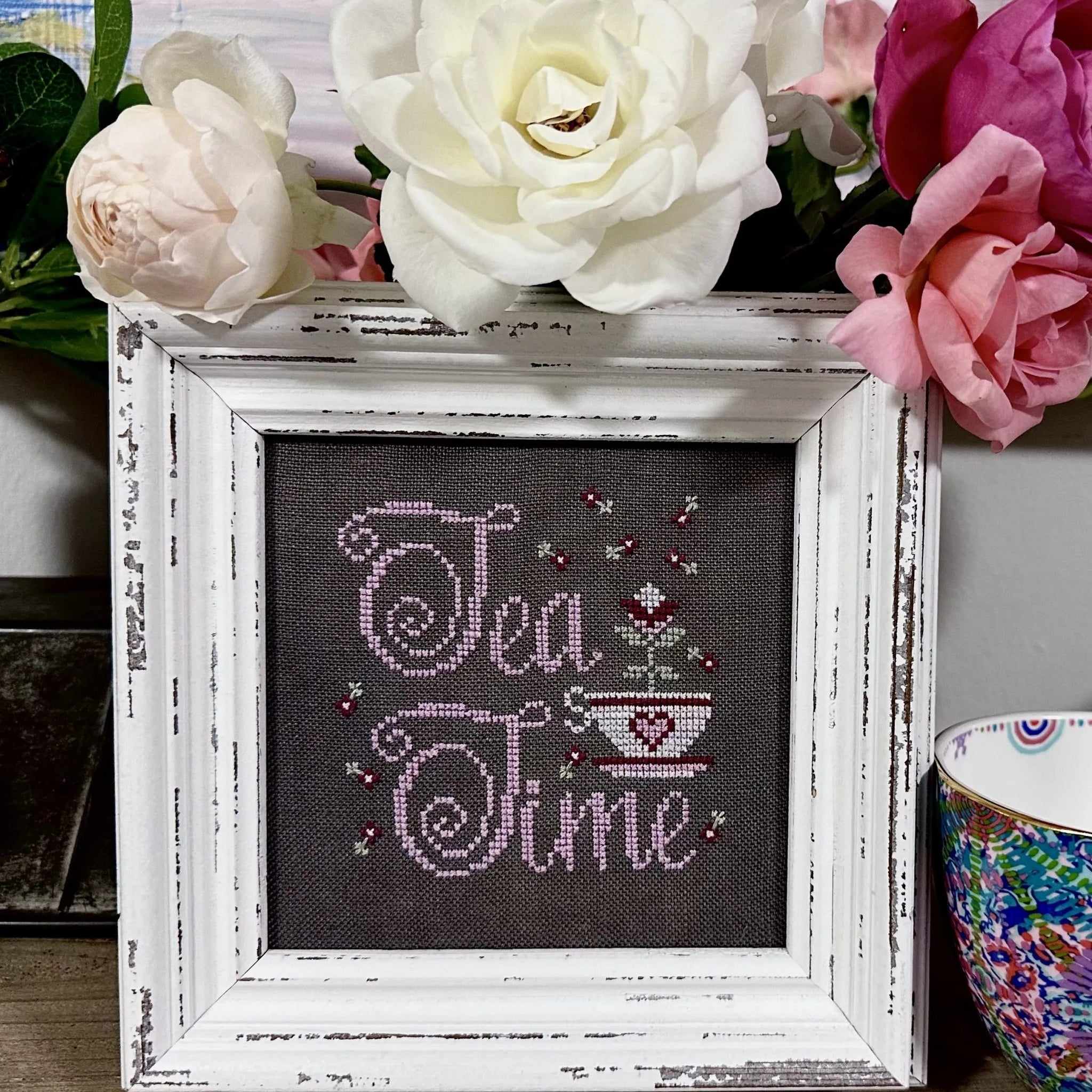 Fancy a Cup of Tea - Fox and Rabbit Designs - Cross Stitch Pattern
