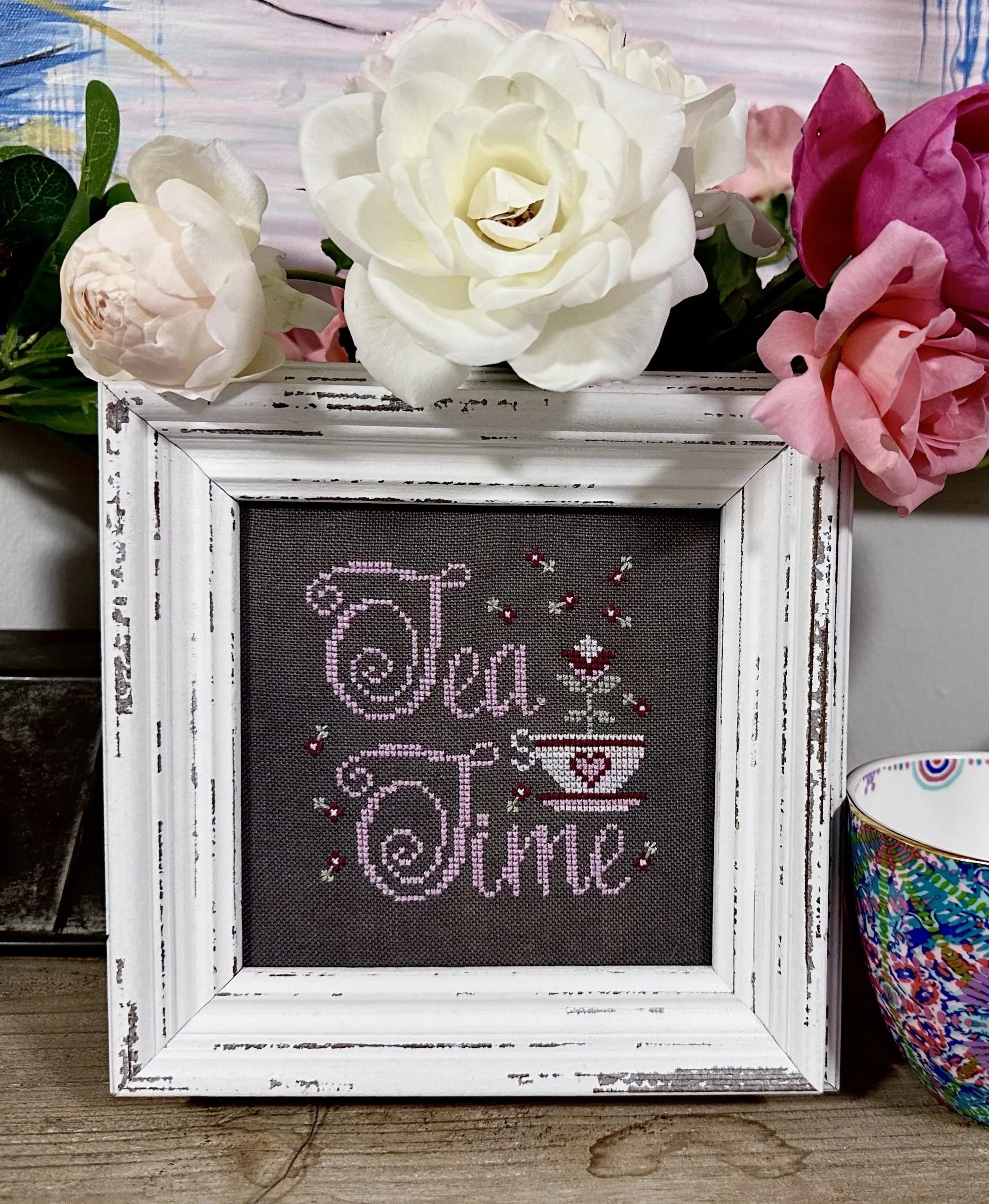 Fancy a Cup of Tea - Fox and Rabbit Designs - Cross Stitch Pattern