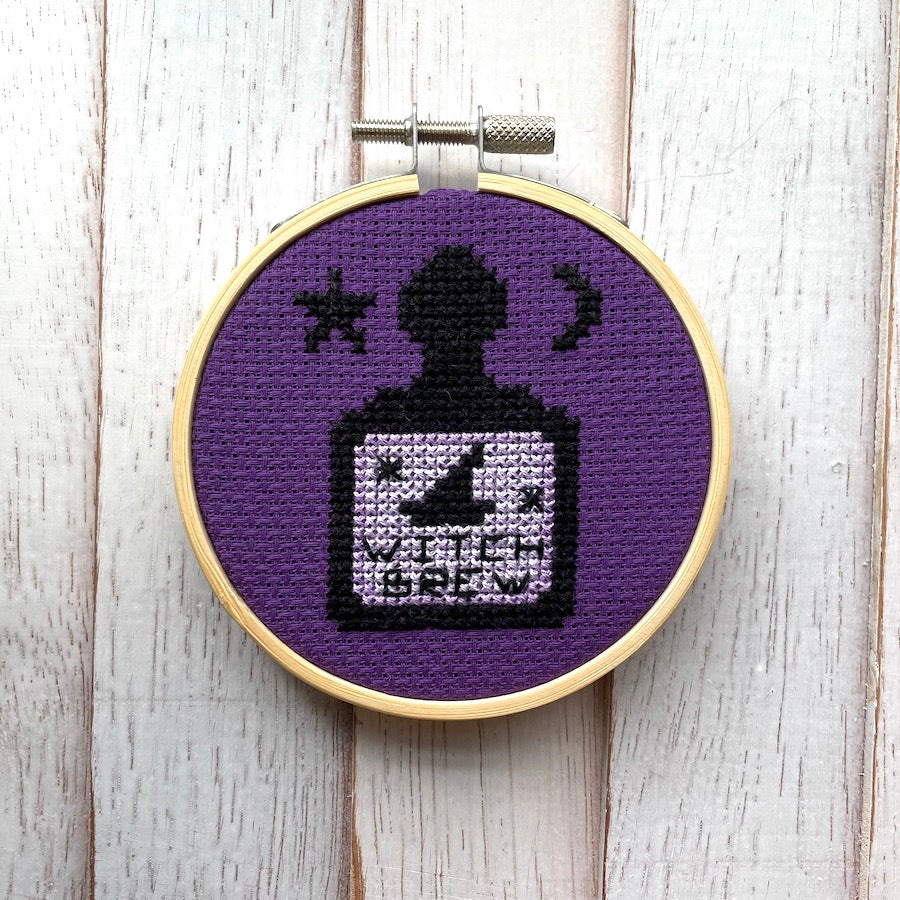 Witch's Brew - Spot Colors - Cross Stitch Kit