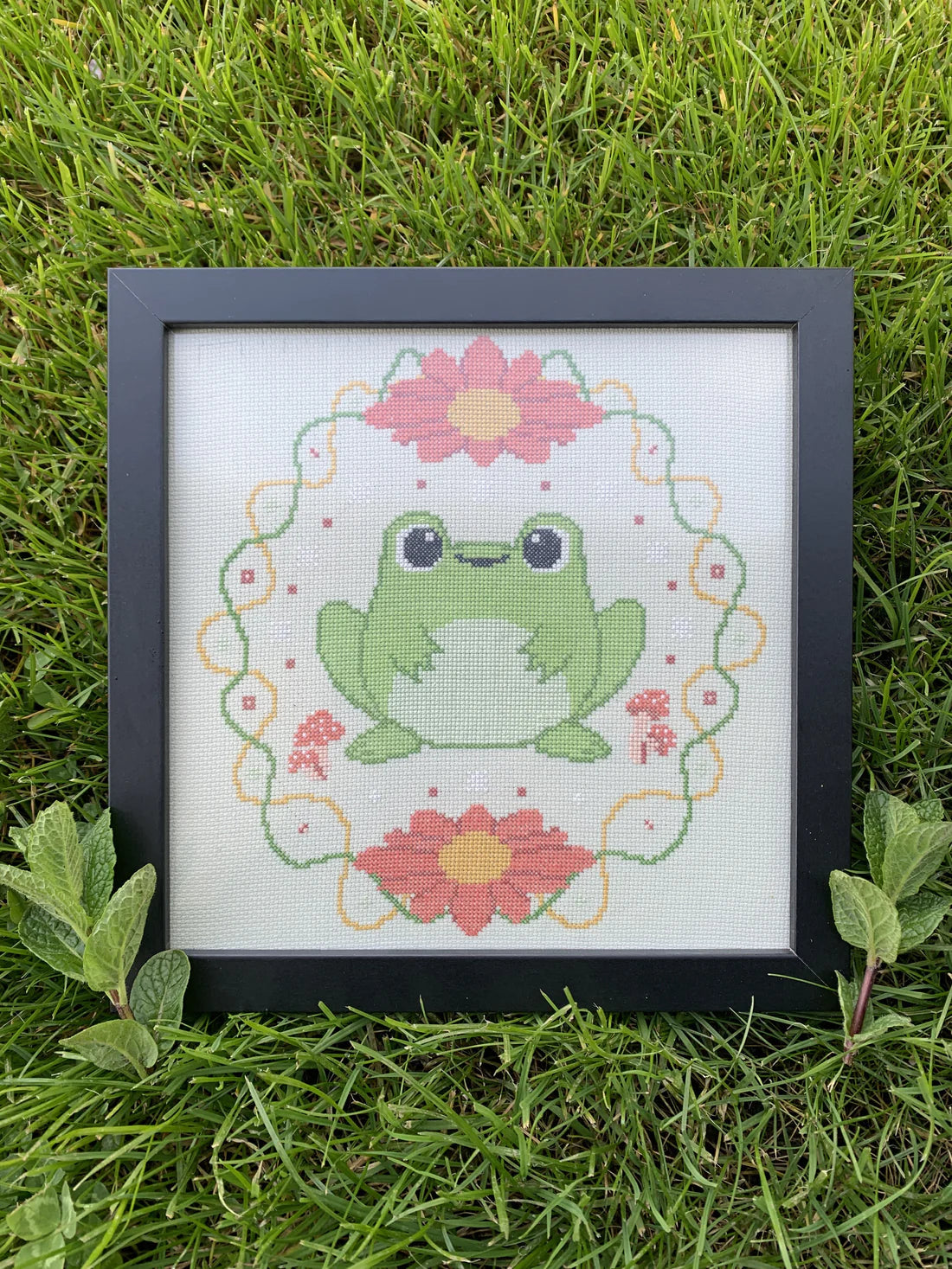 Flower Froggy - World on a String by Dara - Cross Stitch Pattern
