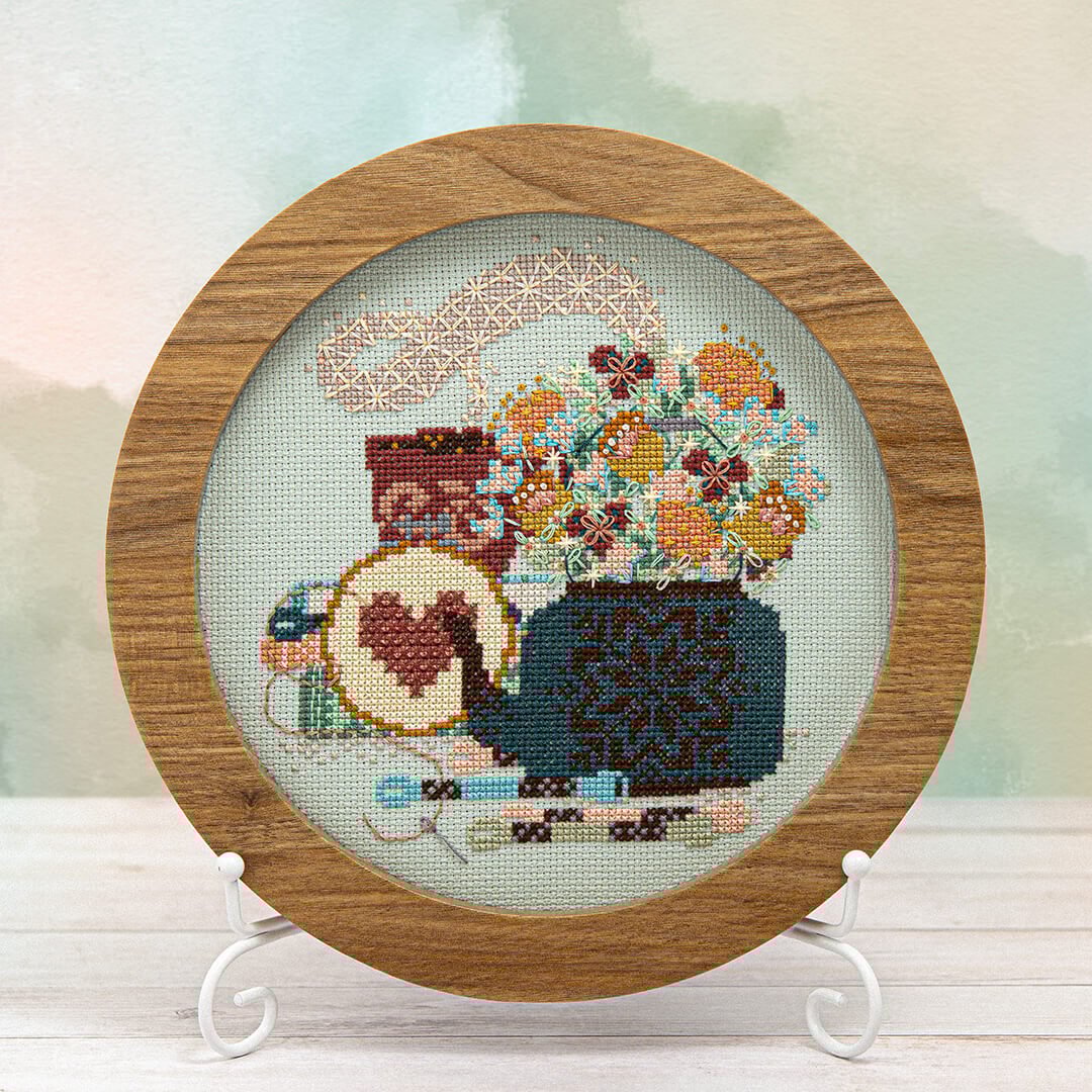 Springtime Sip + Stitch - Counting Puddles - Cross Stitch Pattern [Nashville 2026]