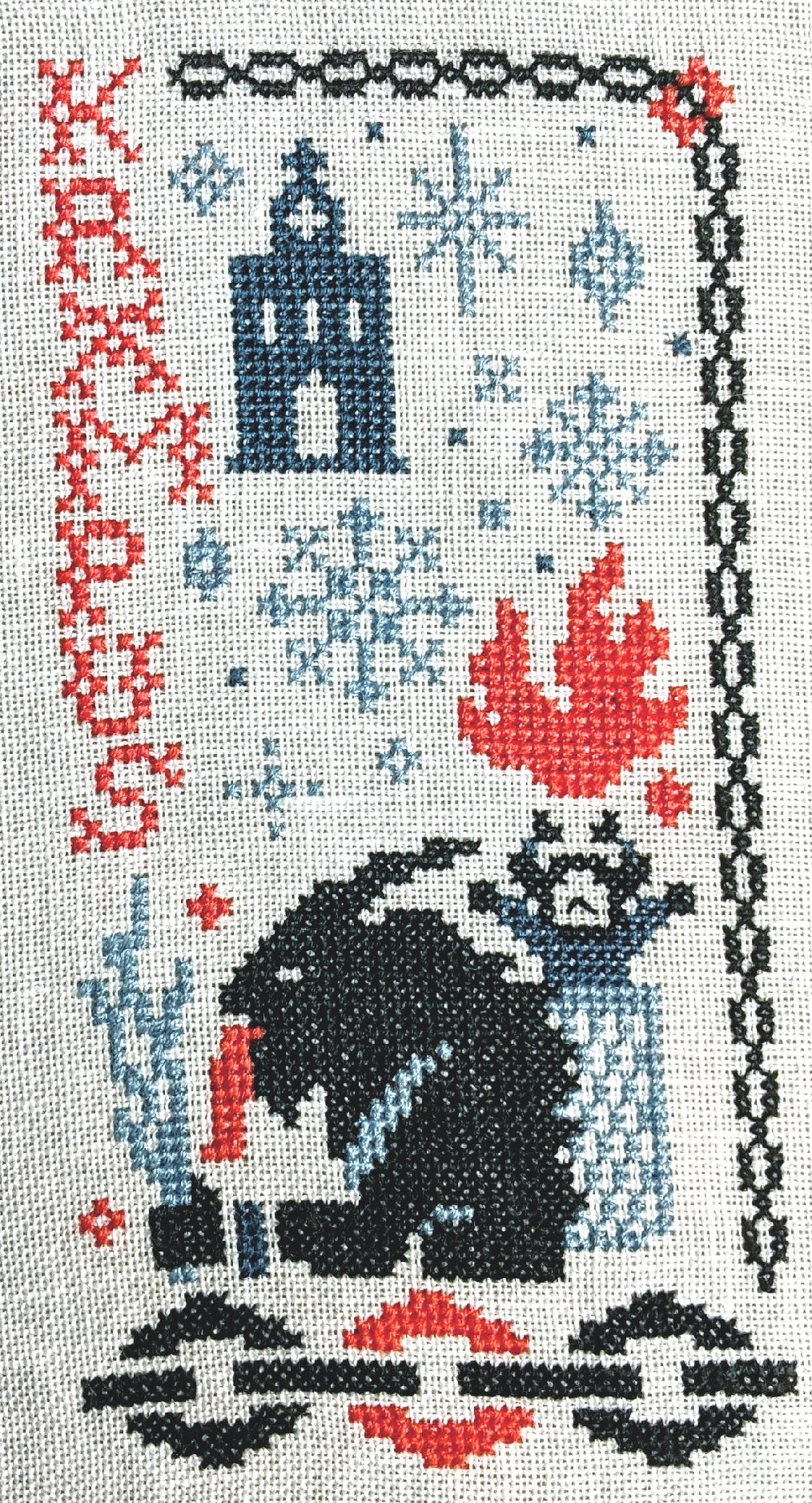 Krampus Klein - Uncanny Kari x Dee's 20 Stitches - Cross Stitch Pattern