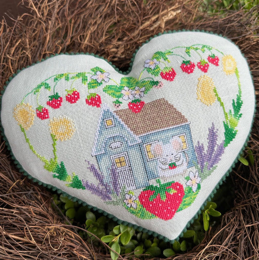 Strawberry Cottage - LuHu Stitches - Cross Stitch Pattern