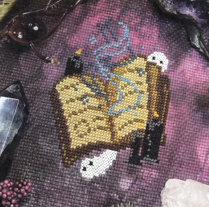 Lurking Grimoire - The Stitch Crypt - Cross Stitch Pattern