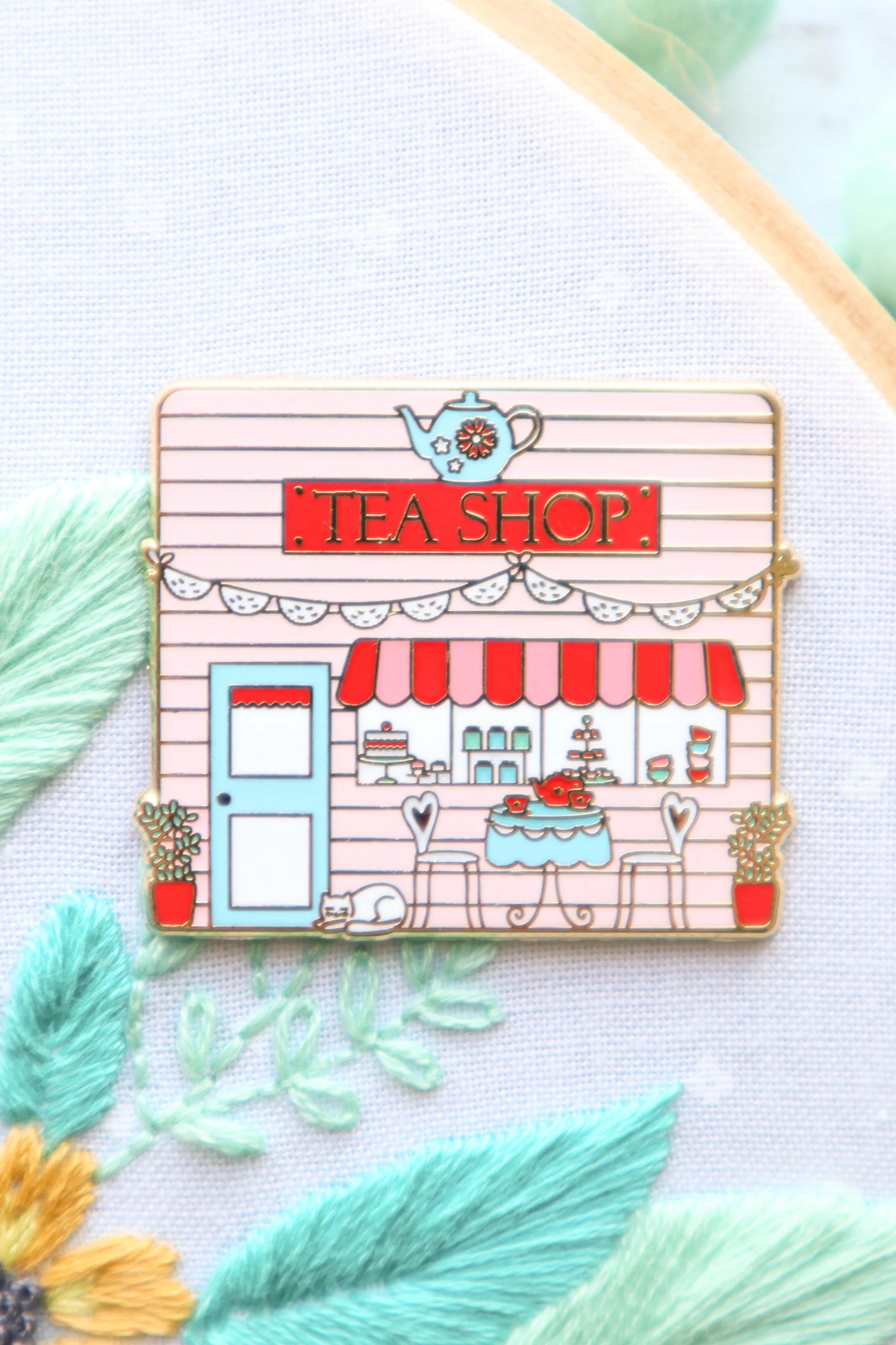 Tea Shop Needle Minder - Flamingo Toes