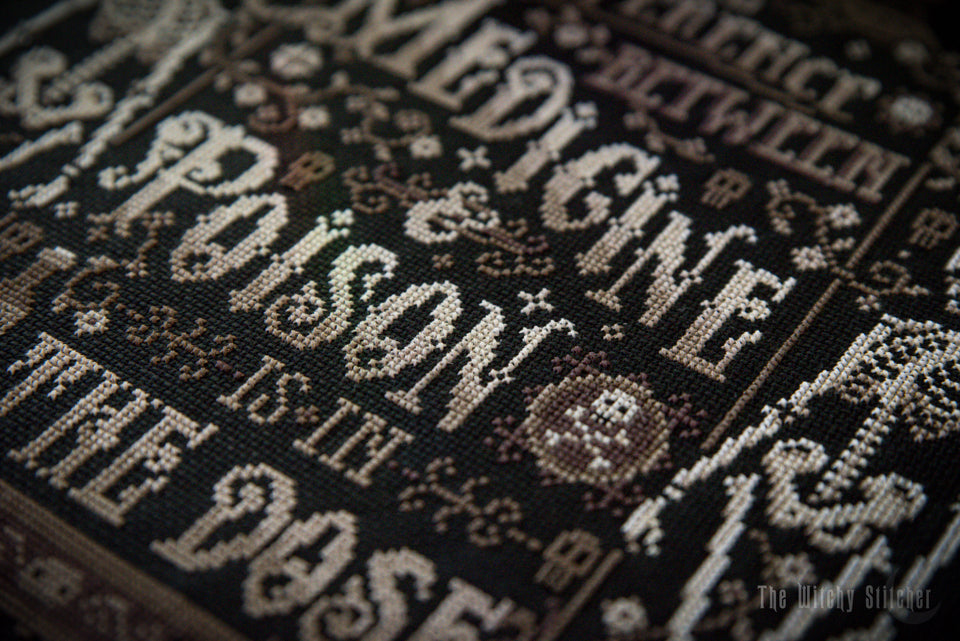 The Difference Between Medicine & Poison - The Witchy Stitcher - Cross Stitch Pattern
