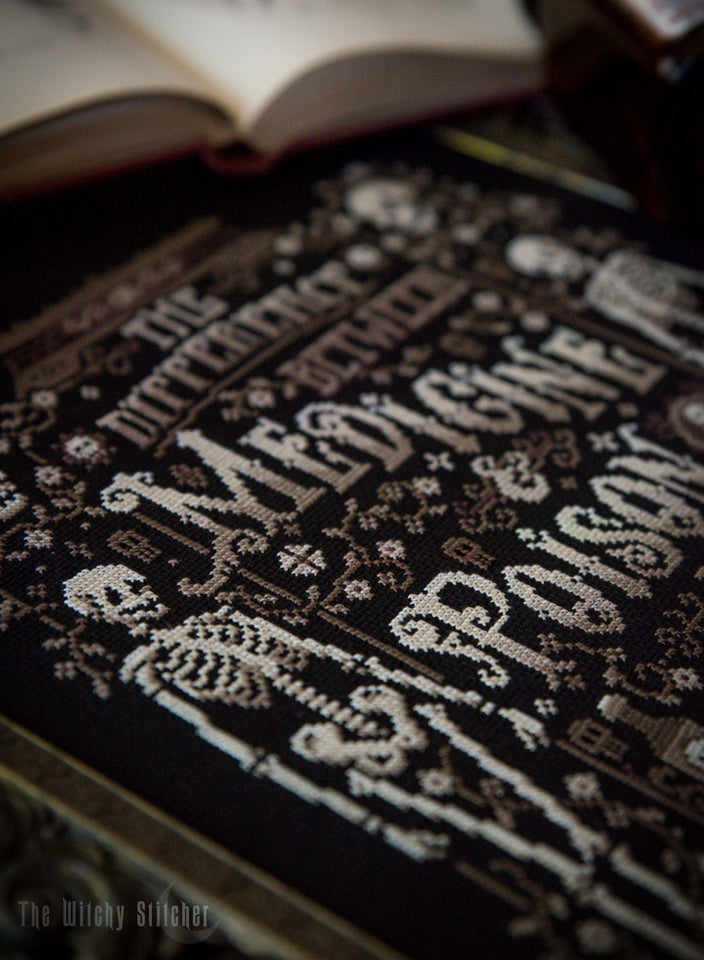 The Difference Between Medicine & Poison - The Witchy Stitcher - Cross Stitch Pattern