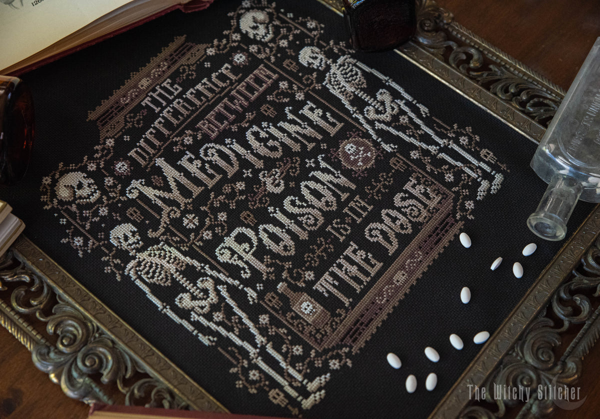 The Difference Between Medicine & Poison - The Witchy Stitcher - Cross Stitch Pattern