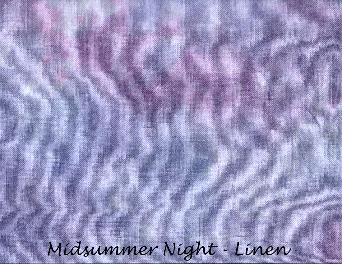 "Midsummer Night" Hand Dyed Cross Stitch Fabric - Under the Sea Fabrics