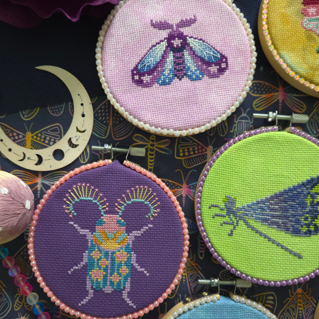Celestial Bugs Zine - BAD Stitch - Cross Stitch Pattern [Needlework Marketplace 2026]