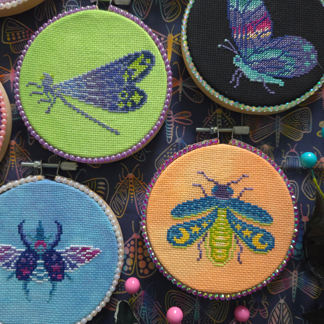 Celestial Bugs Zine - BAD Stitch - Cross Stitch Pattern [Needlework Marketplace 2026]