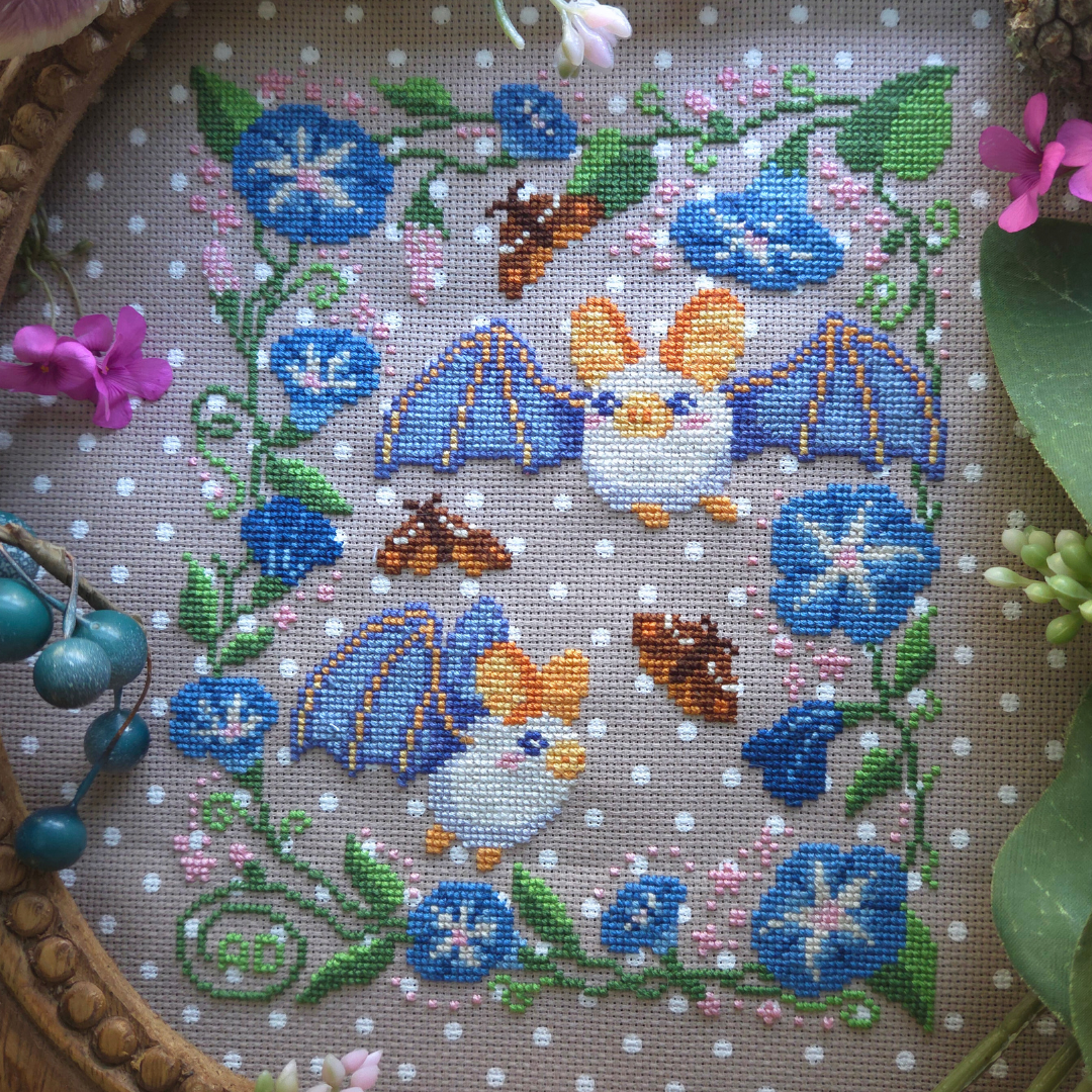 Ghost Bat Sampler - BAD Stitch - Cross Stitch Pattern [Needlework Marketplace 2026]