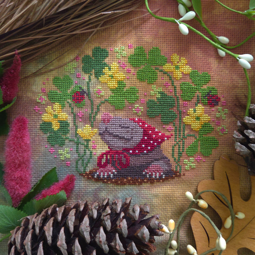 Shrew in the Wood Sorrel - BAD Stitch - Cross Stitch Pattern [Needlework Marketplace 2026]