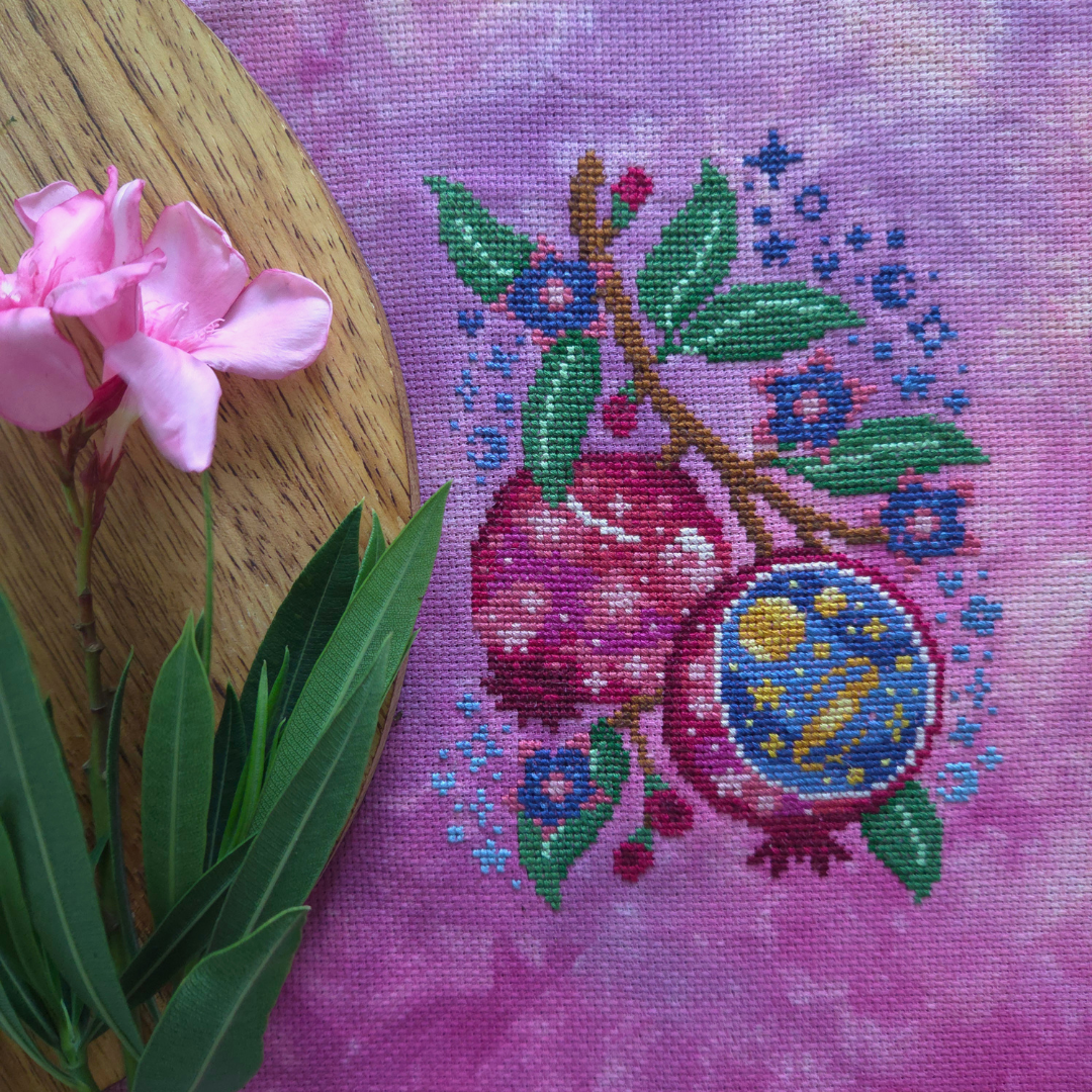 Starry Pomegranate - BAD Stitch - Cross Stitch Pattern [Needlework Marketplace 2026]