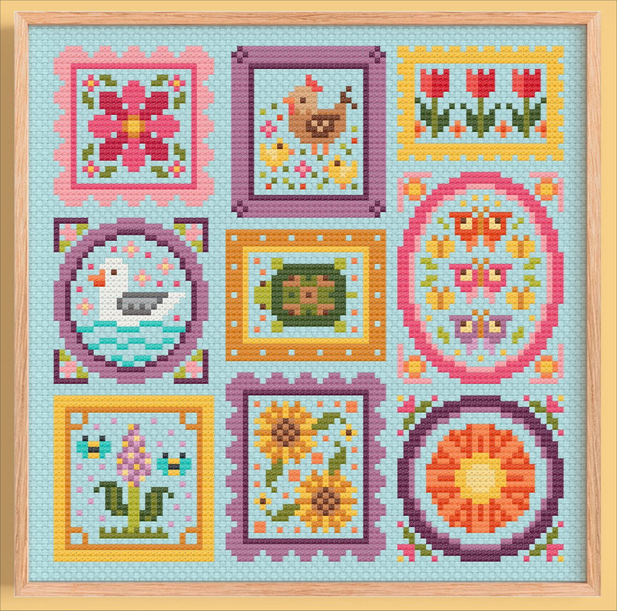 Mini Frames: Day - Una Buena Pieza - Cross Stitch Pattern [Nashville 2026]