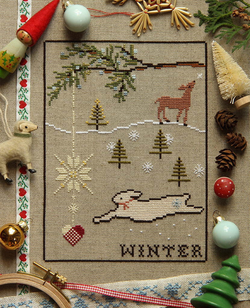 Winter Rabbit - Posie - Cross Stitch Pattern