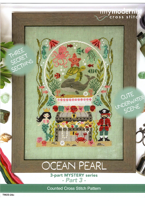 Ocean Pearl (2023 Summer Stitch-A-Long #3) - Tiny Modernist - Cross Stitch Pattern