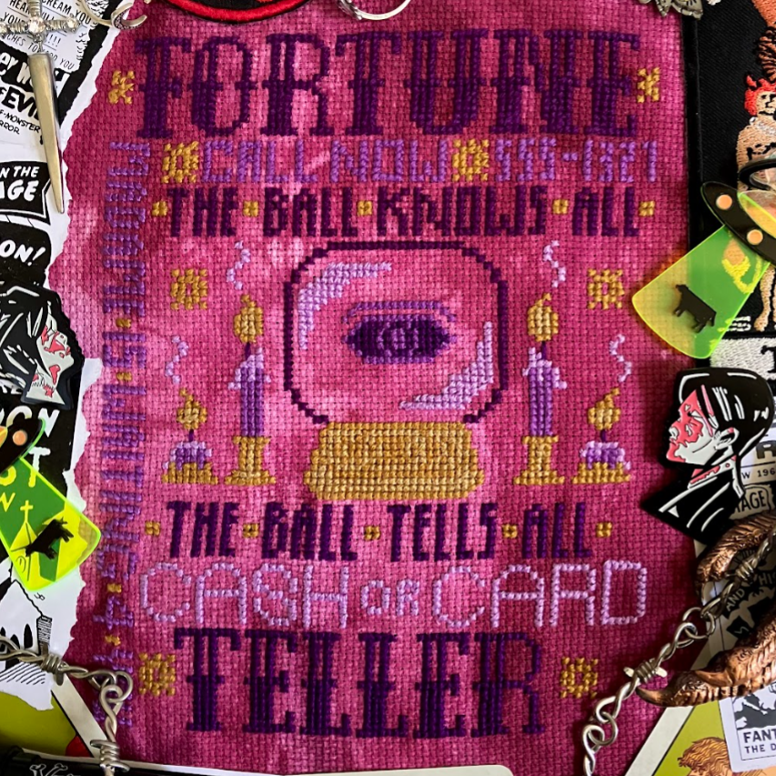 Fortune Teller Mystic Poster - Spooky Stitchin - Cross Stitch Pattern [Needlework Marketplace 2025]