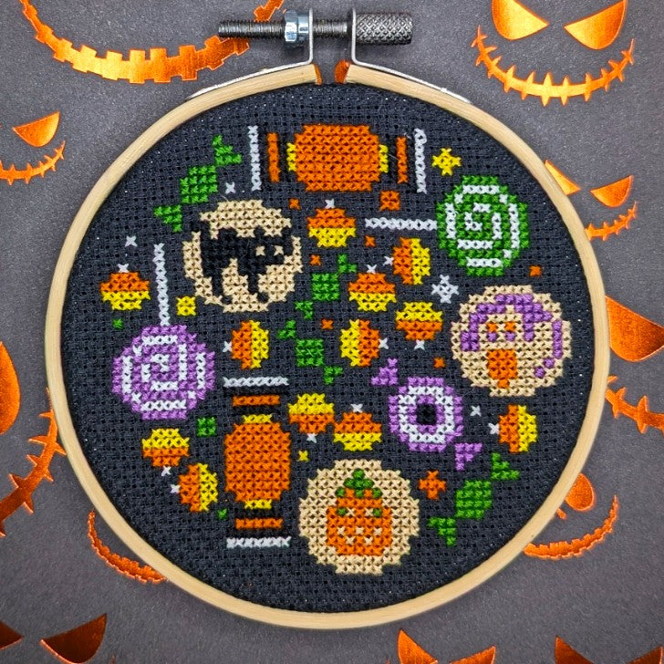 Halloween Treats - The Cozy DH Stitchery - Cross Stitch Pattern