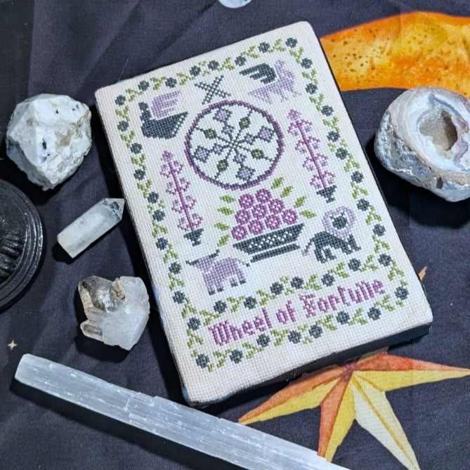 The Wheel of Fortune (Tarot of Quaker) - The Cozy DH Stitchery - Cross Stitch Pattern [Needlework Marketplace 2026]